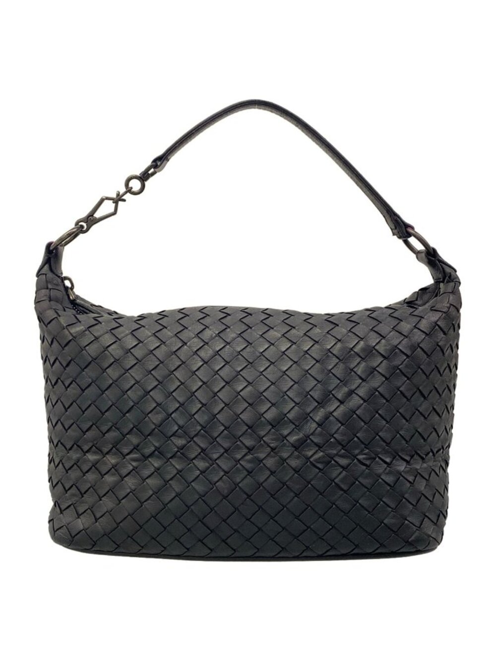 Bottega Veneta Handbag Intrecciato Black Leather